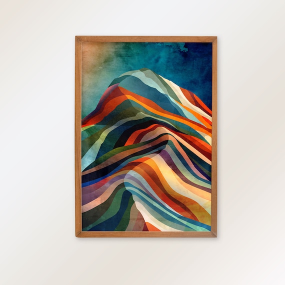 Stormy mountain. Fine art print as a perfect decoration for your home. Rich colors brighten any wall in your home or office.
