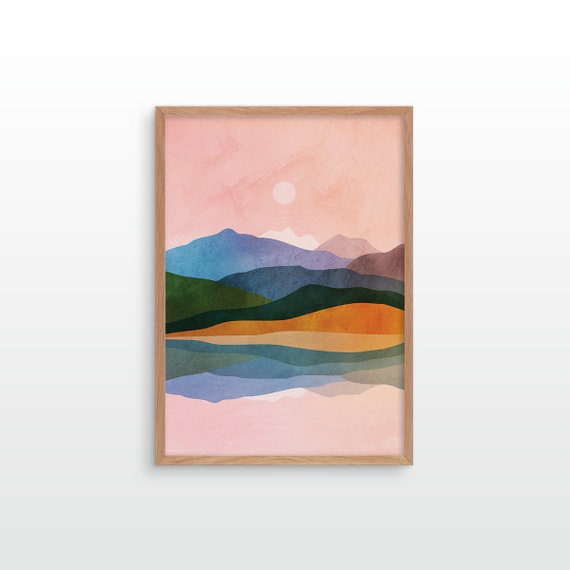 By the ocean art print. Perfect decor for your home.
