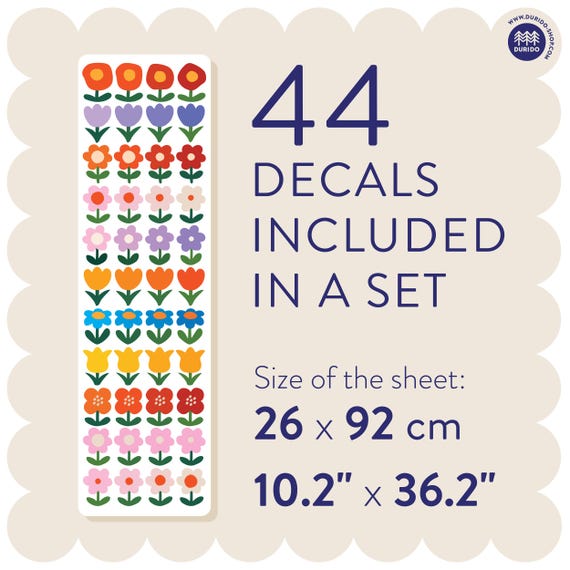 Little Flowers: Original Art, Removable, Self-Adhesive wall decals