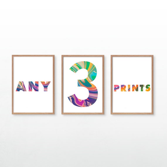 3 Art Print Deal. Choose three art prints.