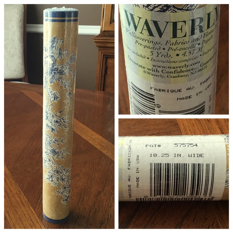 WAVERLY 575754 WALLPAPER BORDER French Country Toile ...