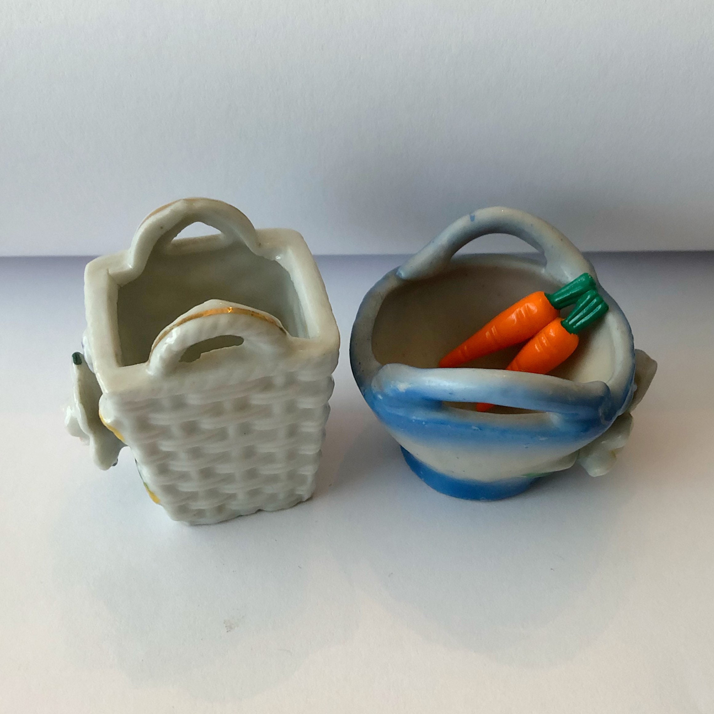 Lot of Vintage EASTER CERAMIC KnickKnacks Bunnies Baskets Etsy