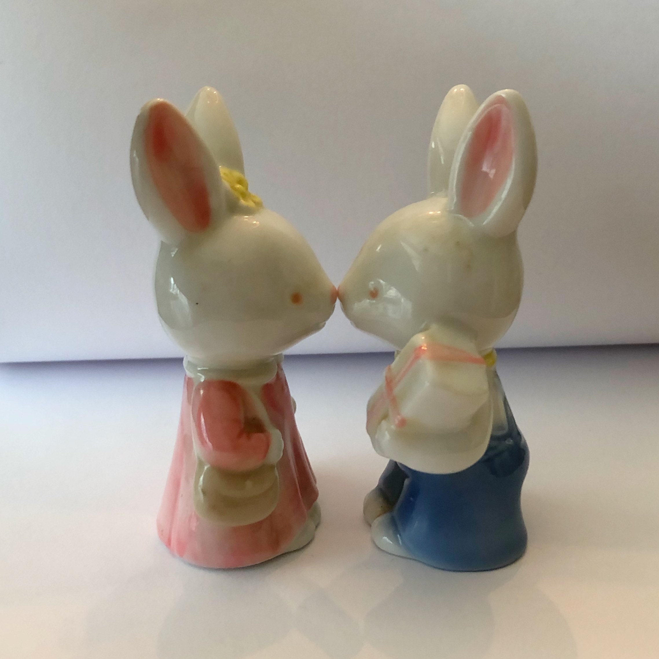 Lot of Vintage EASTER CERAMIC KnickKnacks Bunnies Baskets Etsy