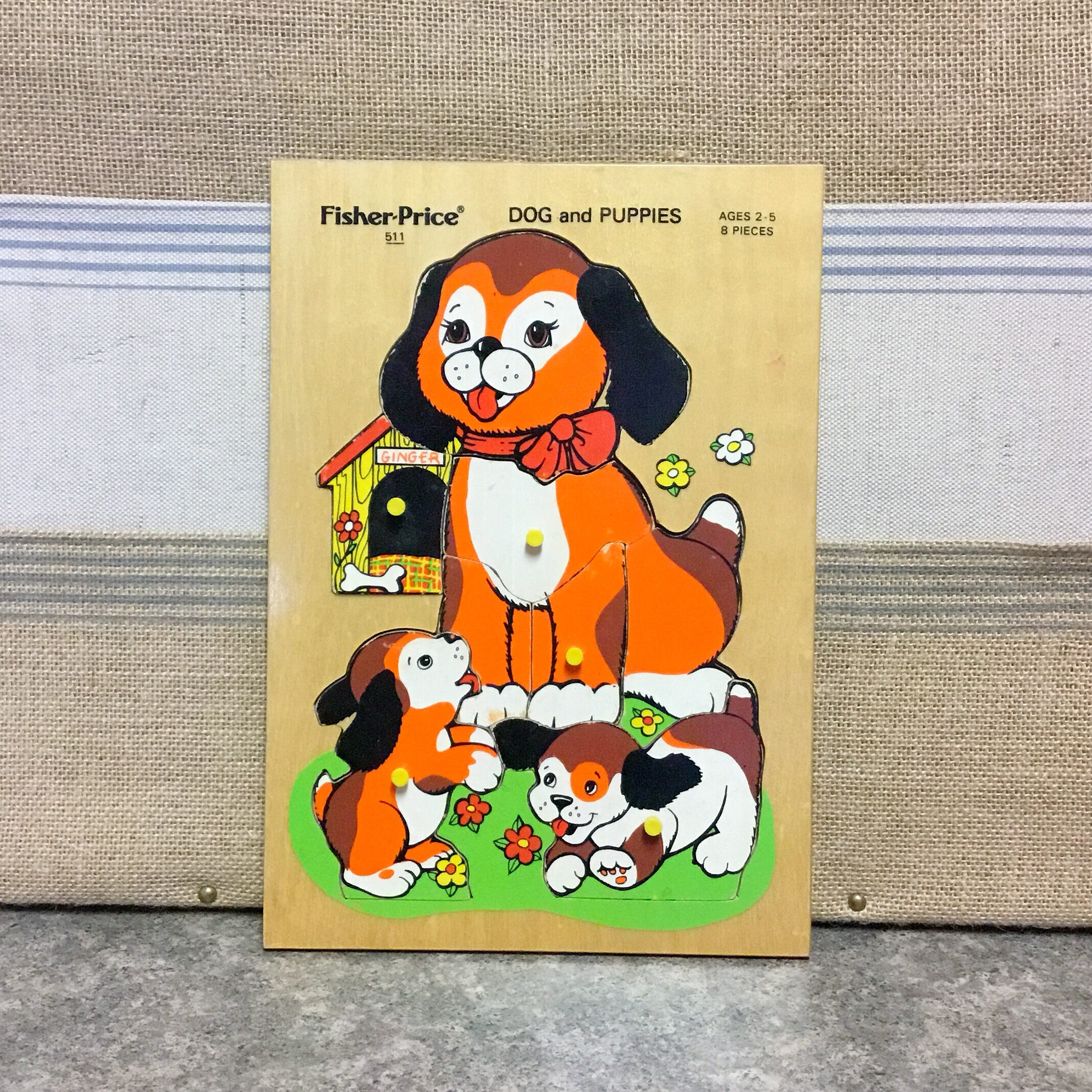 fisher price wooden dog