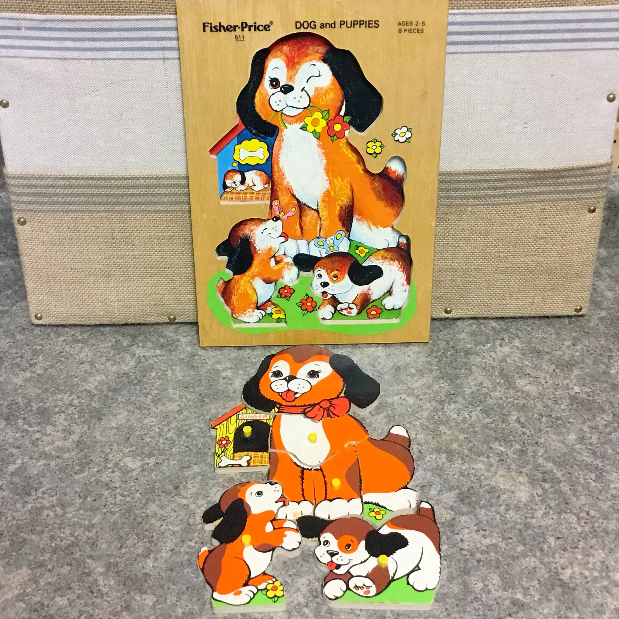 fisher price wooden dog