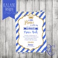 A little Prince Baby Shower Invite - Printable product logo