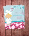Girls Spa Party Invitation - Printable product logo