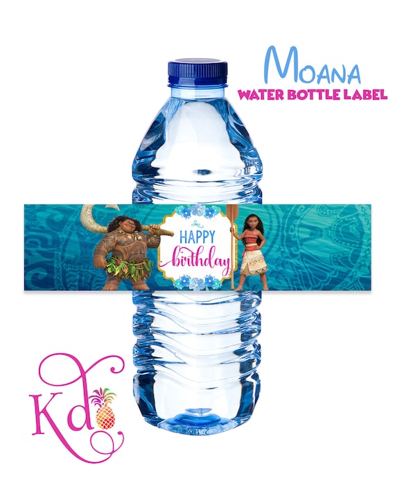Moana Water Bottle Label Printable Instant Download - Etsy