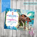Moana Birthday Party Welcome Sign- Printable product logo