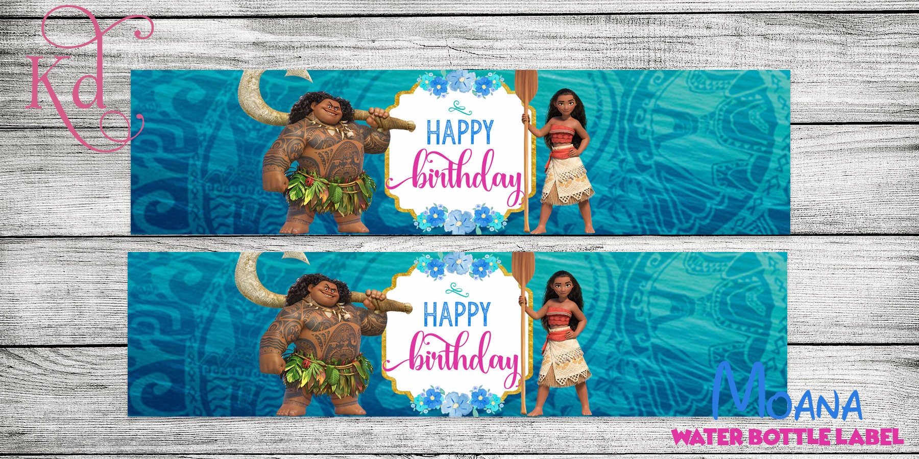 Moana!- Water Bottle Label - Printable | Instant Download - Etsy