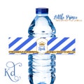 A Little Prince Baby Shower - Water Bottle Label - Printable product logo