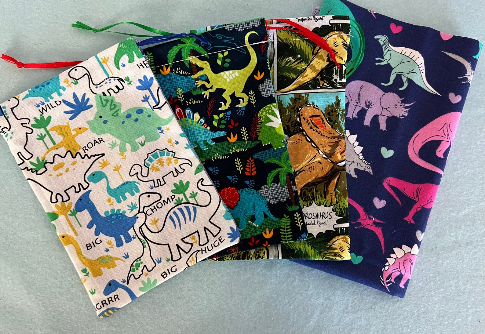 Filled Dinosaur Goodie Bags With Treasures and Fun Snacks Etsy