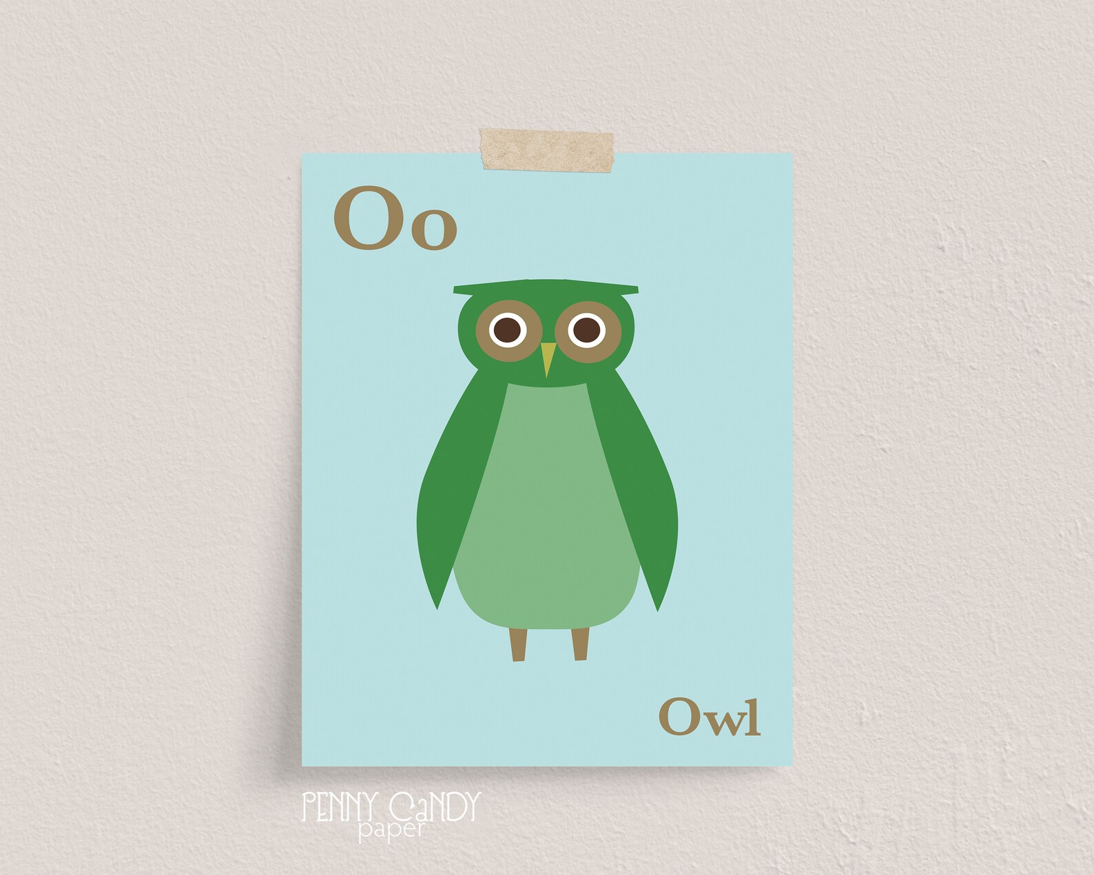 Colorful Kids Printable Owl Nursery Wall Art Zoo Animal | Etsy