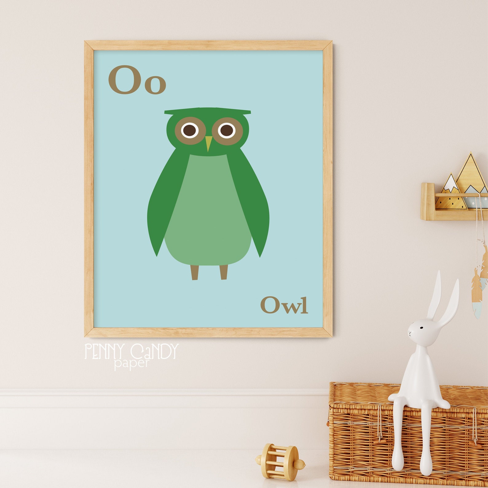 Colorful Kids Printable Owl Nursery Wall Art Zoo Animal | Etsy