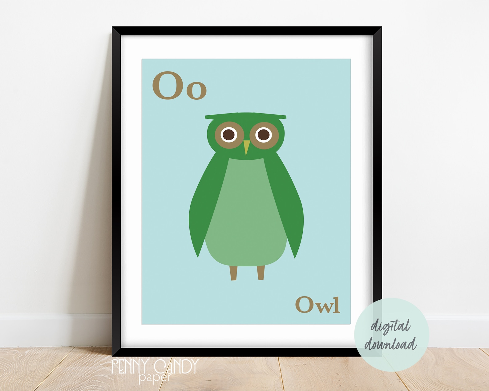 Colorful Kids Printable Owl Nursery Wall Art Zoo Animal | Etsy
