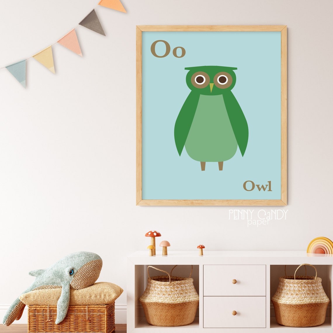 Colorful Kids Printable Owl Nursery Wall Art Zoo Animal | Etsy