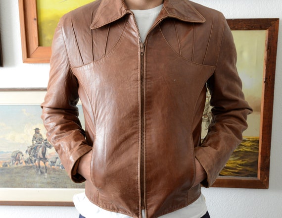 Men's 1970s Leather Jacket