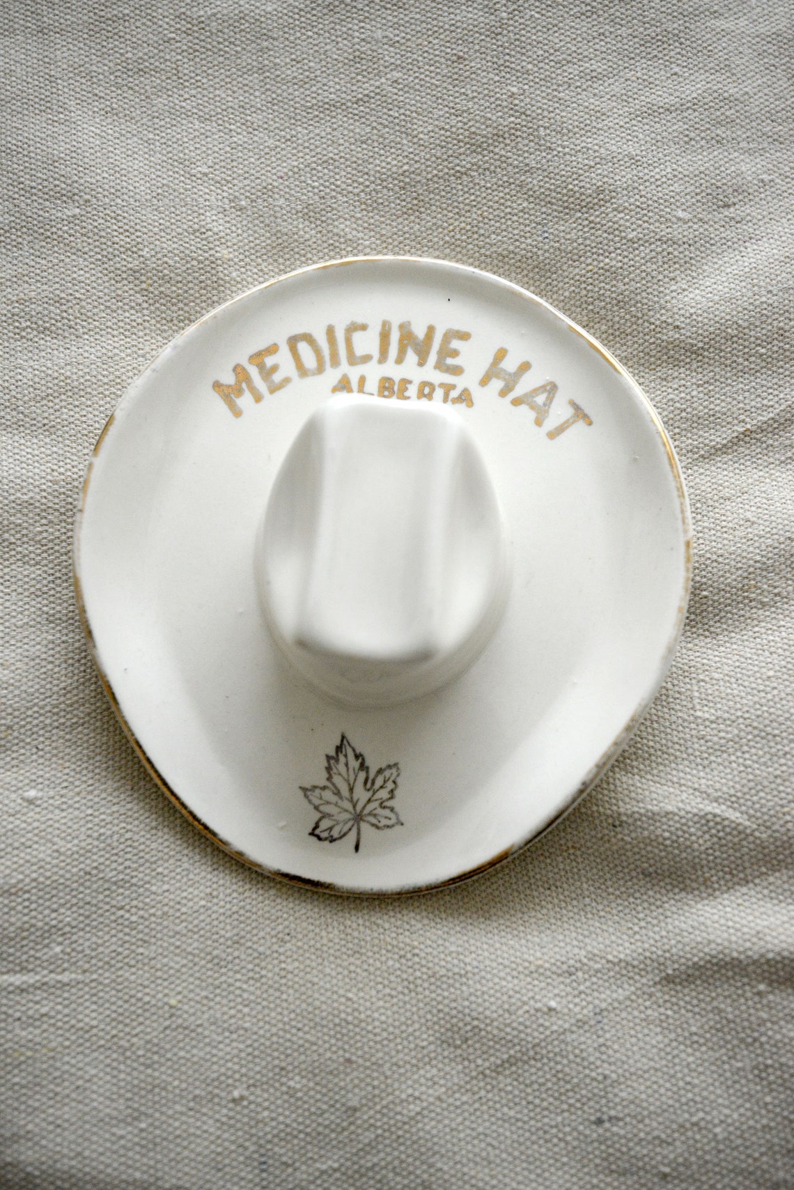 Vintage Souvenir Medicine Hat Ashtray Etsy