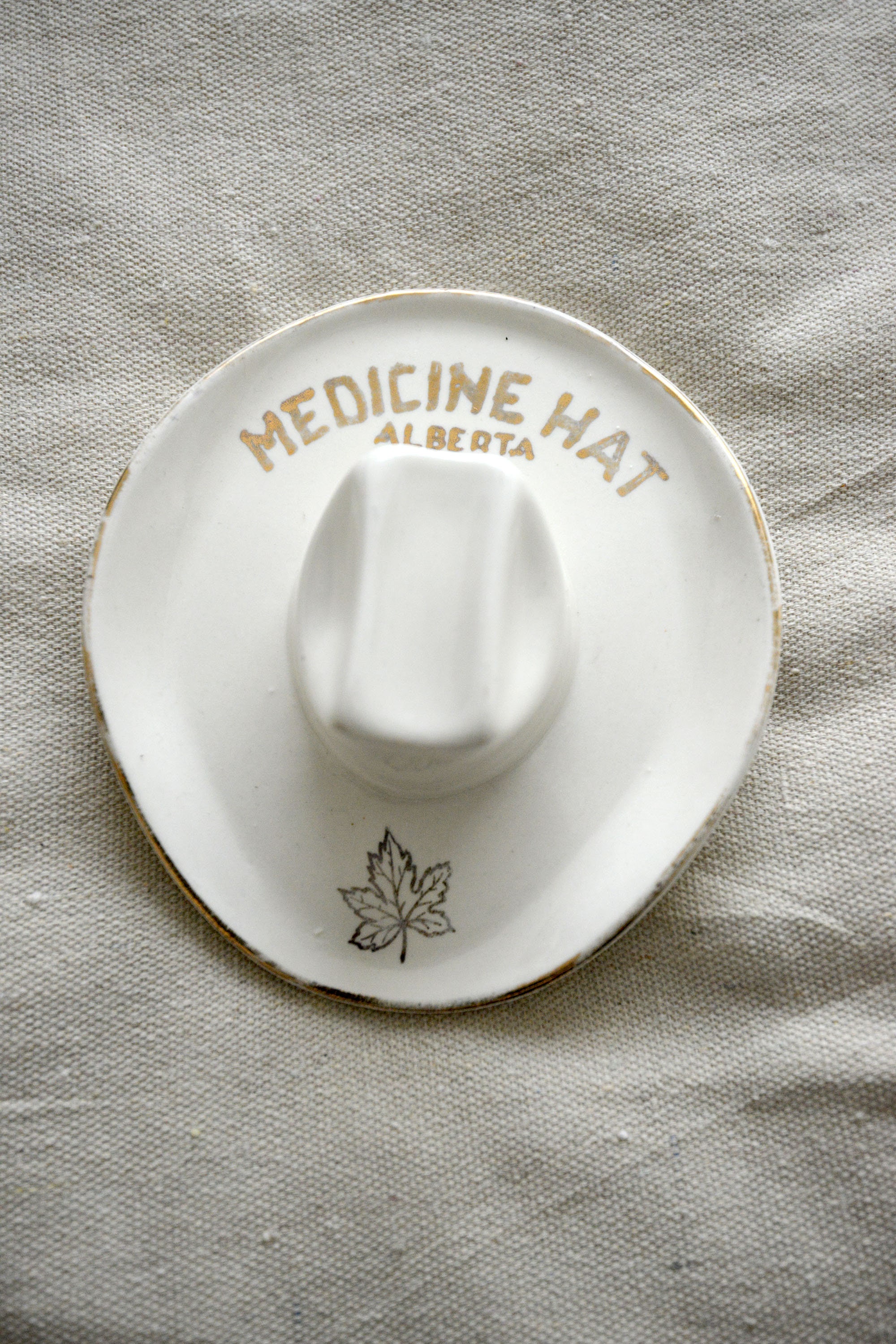 Vintage Souvenir Medicine Hat Ashtray Etsy