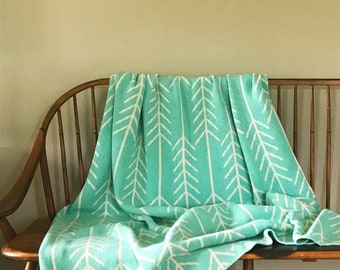Umo Pattern Blanket, Cottagecore Blanket, Woven Throw, Cottagecore Decor, Sage Green, Custom Gift | adults, baby shower, room decor