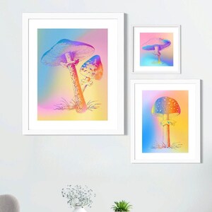 Mushroom Print | Digital Download | Mushroom Art | Mushroom | Mushroom Wall Art | Botanical Print | Vintage Mushroom | Mushroom Poster