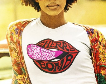 Cherry Bomb | Cherry Bomb Shirt | Joan Jett | The Runaways | Feminist Shirt | Feminist TShirt | Lips Shirt | Joan Jett TShirt | Joan Jett T