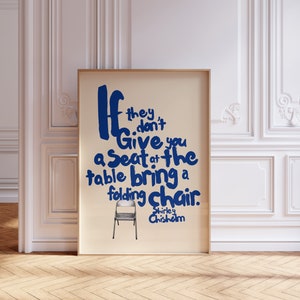 Shirley Chisholm Poster, Shirley Chisholm Quote Poster