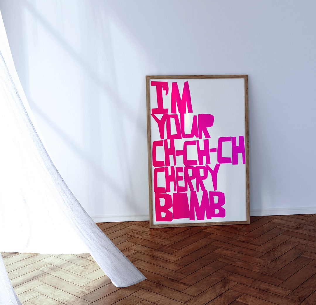 Cherry Bomb Cherry Bomb Poster Joan Jett the Runaways Etsy