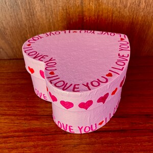 Valentines Day Heart Shaped Hand Decorated Pink Trinket Jewelry Gift Box image 6