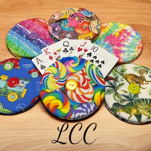 Handcrafted Fabric Playing Card Holder: Arthritis Aid