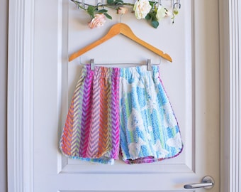 Upcycled Terry Cloth Shorts | Retro Beach Cover Up
