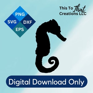 Sea horse svg, Silhouette svg, Sea Horse png, Sea Horse Clipart, Cricut Files, Vector Clipart, Vector Files, SVG, PNG, EPS, dxf, Download