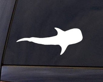 Shark Decal, Whale Shark Decal, Shark Sticker, Car Window Decal, Fish Decal, Ipad Sticker, Yeti Decal, Skateboard Decal, Ocean Decal