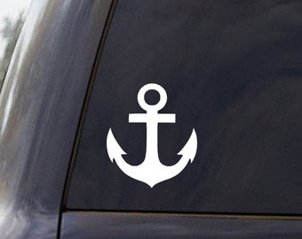 Car Window Decal, Car Window Sticker, Car Window, Nautical Decal, Anchor Decal, Nautical Decor, Nautical Sticker, Anchor Sticker, Yeti, ipad