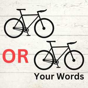 Cycling Decal, Custom Bike Decal for Your Car Window