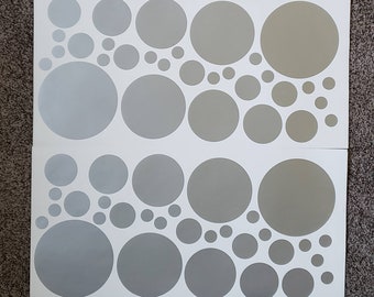 Polka Dot Peel and Stick Circle Wall Vinyl Decals