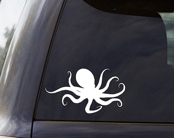 Octopus Decal: Ocean Creature Car Window Sticker