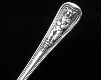 Vintage Gorham La Scala Sterling Silver Spoon Ring Ornate Floral Scrolls 11 Grams