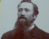 1890 Victorian CDV Sweden Swedish Beard Mustache Man 13183bb