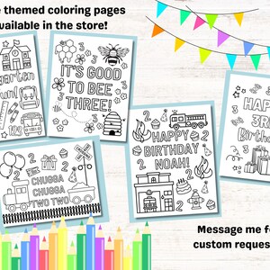 Custom Fish Coloring Page, Ofishally One Activity Sheet Kids Birthday ...