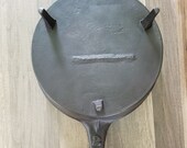 Pre-1890 Antique Cast Iron Gatemark 3-legged Spider Skillet