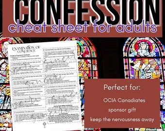 Hoja de confesiones para adultos