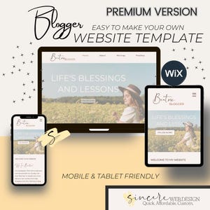 Blogger Wix Template Blog Elegant Wix Website Editable Customizable Wix Web Design Template Wix Theme Design Premium Wix Website Premium