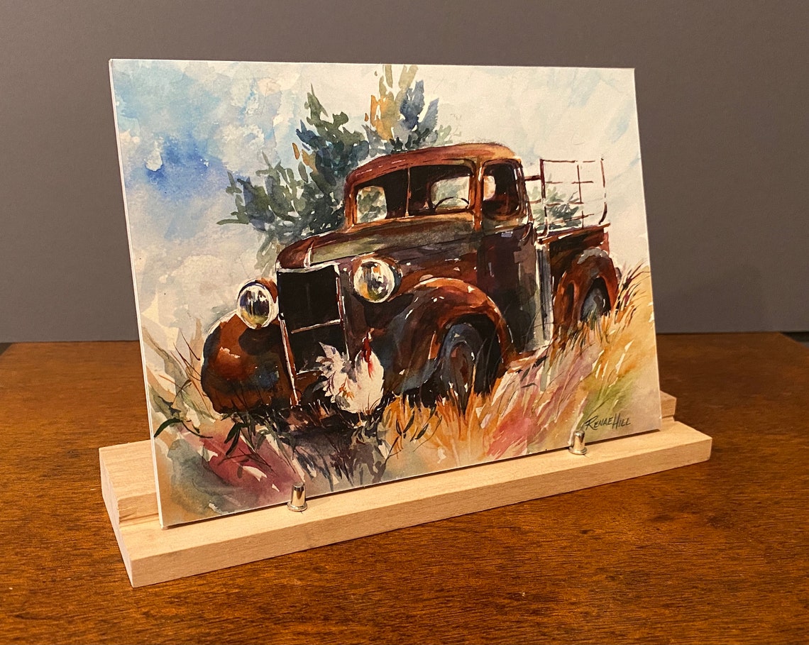 Truck Art Print Watercolor Antique Truck art Watercolor Etsy