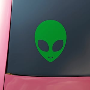 ALIEN HEAD DECAL - Alien Heads Vinyl Decal for use on Cars, Trucks, Laptop Covers, Mugs, Permanent Vinyl, Several Sizes,