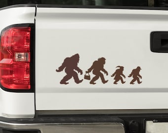 Sasquatch Family Decals - Bigfoot Car, Truck, Laptop Stickers