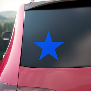 5 PUNT STAR decal-Transfer Sticker voor waterflessen, tumblers, laptops, telefoons, tablets, notebooks, tijdschriften, auto's, ramen, spiegels, enz.