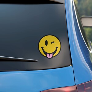 RASEBERRY WINKY SMILEY - Transfer Sticker voor waterflessen, bekers, laptops, telefoons, tablets, notebooks, auto's, ramen, spiegels, enz.