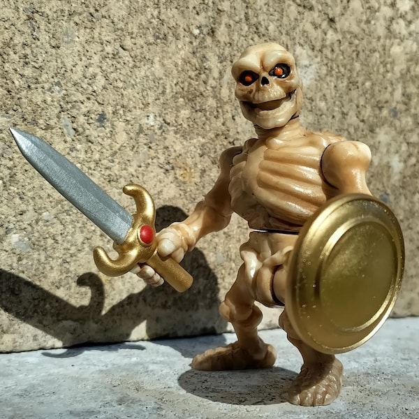 3D Resin Printed Articulated Original Skeleton Figure - Hand Painted & Finished