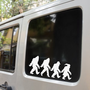 Sasquatch Family Decals - Bigfoot Car, Truck, Laptop Stickers image 2